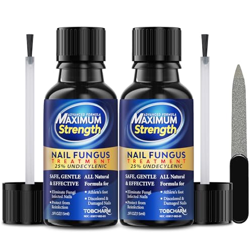 Tratamiento para Hongos en Uñas de Pies con 25% de Ácido Undecilénico, Tratamiento Extra Fuerte para Hongos en Uñas - 2 Piezas - imagen 1
