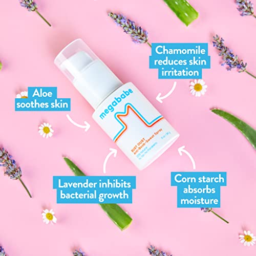 Polvo Corporal Absorbente Megababe - Bust Dust, con Aplicador, Ideal para Verano, Sin Talco, 100% Natural, 3 oz - imagen 4