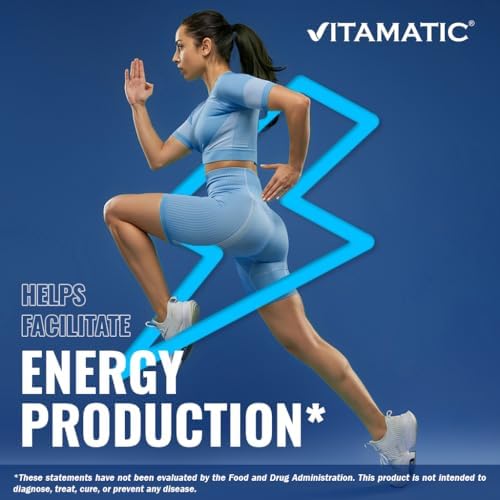 Vitamatic Vitamina B12 5000 mcg – 365 Tabletas de Disolución Rápida Sabor Berry – Apoya la Energía y la Salud del Sistema Nervioso – Sin OGM, Sin - imagen 6