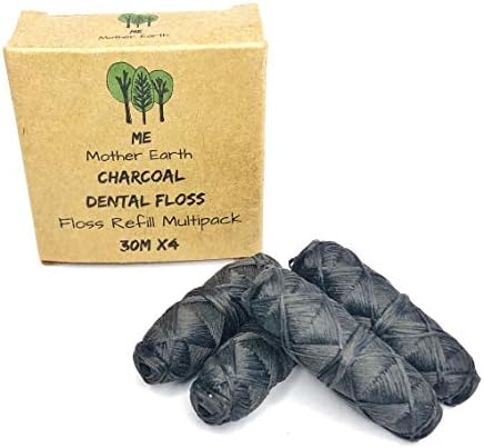 Hilo Dental Vegano Biodegradable de Carbón de Bambú | Cera Natural de Candelilla | 30M x4 | Aceite Esencial de Menta | Cuidado Oral Ecológico | - imagen 4