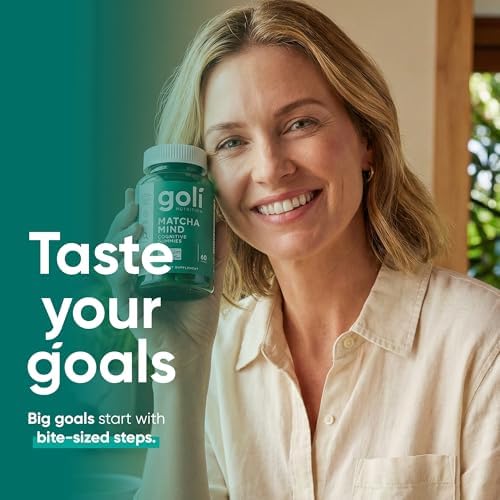 Goli Gomas Cognitivas de Matcha Mind con 250mg de Citicolina Cognizin - Apoyo a la Salud Cerebral y Enfoque - Veganas, No Transgénicas, Sin Gluten - imagen 5