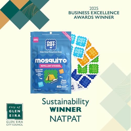 Parches Antimosquitos NATPAT BuzzPatch para Adultos - Parches Naturales a Base de Plantas, No Tóxicos - Original con Aceite Esencial de Citronela - imagen 2