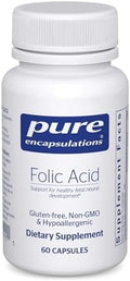 Ácido Fólico Pure Encapsulations | Suplemento Dietético Hipoalergénico | 60 Cápsulas - imagen 1