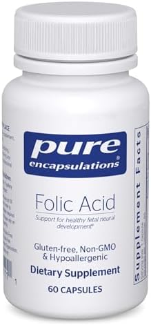 Ácido Fólico Pure Encapsulations | Suplemento Dietético Hipoalergénico | 60 Cápsulas - imagen 1