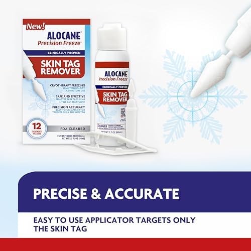 Kit de Remoción de Verrugas Alocane Precision Freeze, con 12 Aplicadores de Punta Precisa, Crioterapia en Casa Aprobada por la FDA, Elimina Verrugas - imagen 4