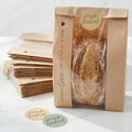 Bolsas Bonitas para Pan Casero con Ventana Transparente - Mantén tu Pan de Masa Madre Fresco por Días y Perfectas para Regalar - Empaque de Papel - imagen 1