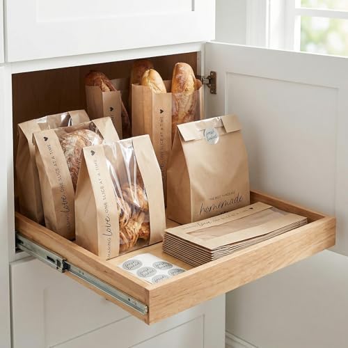 Bolsas Bonitas para Pan Casero con Ventana Transparente - Mantén tu Pan de Masa Madre Fresco por Días y Perfectas para Regalar - Empaque de Papel - imagen 8