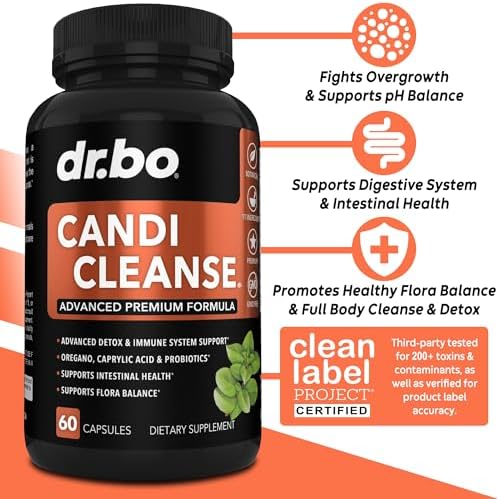 Suplemento Candi Cleanse - Cápsulas de Control Probiótico Extra Fuerte para Hombres y Mujeres - Limpiador Natural con Oregano y Ácido Caprílico - imagen 2