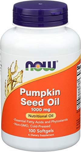 Aceite de Semilla de Calabaza Now 1000 mg 100 cápsulas blandas - imagen 1