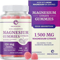 Gomitas de Citrato de Magnesio | Fuerza Extra para Calma, Relajación y Digestión | Alta Absorción, Veganas y No-OGM | Sabor Frambuesa | 60 Unidades, - imagen 1
