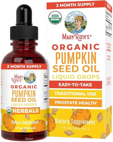Aceite de Semilla de Calabaza MARYRUTH'S Orgánico Prensado en Frío | Suministro para 2 Meses | Gotas Líquidas Orgánicas para Hombres y Mujeres | - imagen 1