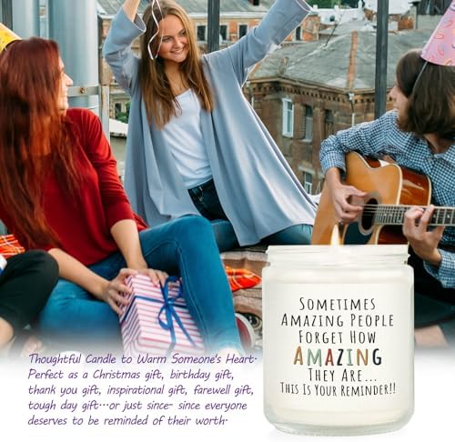 Craftique Regalos para Mujeres, Regalos de Cumpleaños - Vela Eres Increíble - Regalo de Amistad/Agradecimiento/Inspiración para Mujer, Amiga, - imagen 2