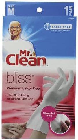 Guantes Premium Sin Látex Mr. Clean Bliss Talla Mediana (Paquete de 2 Pares) - imagen 1