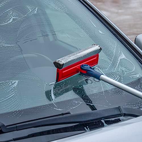 Limpiador de Ventanas Profesional DSV Standard | Espuma y Cinta de Goma Suave 2 en 1 con Extensión Telescópica de 20 a 30 (50cm-76cm) | Ajustable - imagen 3