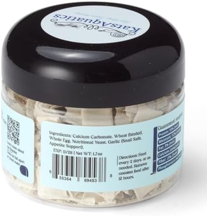 KatsAquatics Calcio + Proteína para Conchas Fuertes y Mudas Saludables, 100% Natural, No Se Disuelve en Agua, Ideal para Camarones, Caracoles y - imagen 3