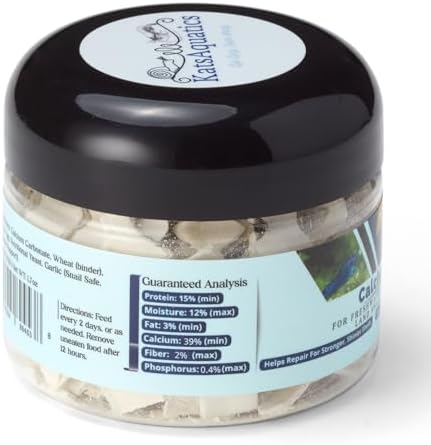 KatsAquatics Calcio + Proteína para Conchas Fuertes y Mudas Saludables, 100% Natural, No Se Disuelve en Agua, Ideal para Camarones, Caracoles y - imagen 5
