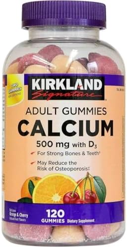 Gomitas Masticables de Calcio con Vitamina D3 para Adultos Kirkland Signature, 120 piezas por botella - imagen 1