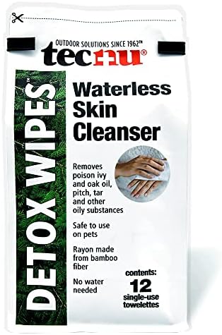 Toallitas Detox Tecnu, Toallitas para Hiedra Venenosa, 12 Toallitas Individuales Grandes, Eliminan Aceite Causante de Erupciones, Esenciales para - imagen 5