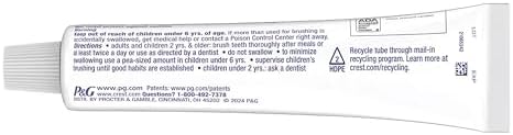 Pasta Dental Crest Protección contra Caries Regular - 8.2 oz, Paquete de 5 - imagen 4