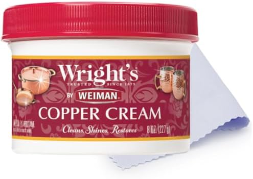 Limpiador de Cobre y Latón Wright's by Weiman - Limpieza Suave y Eliminación de Manchas sin Rayar, Incluye Paño de Pulido - imagen 1