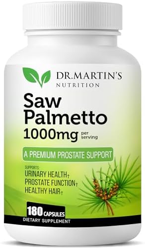 Saw Palmetto Crecido en EE. UU. | Suplemento para la Salud Prostática de 180 Cápsulas | Crecimiento Capilar para Hombres y Mujeres | Apoyo para - imagen 1
