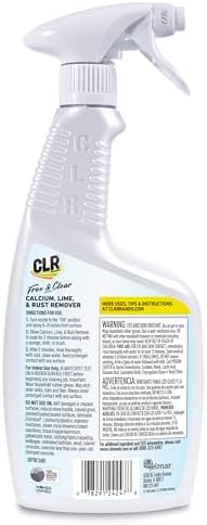 Desincrustante CLR Brands® para Cal, Óxido y Moho, Sin Colorantes ni Fragancias, 26 Oz, Elimina Manchas de Agua Dura y Óxido - imagen 7