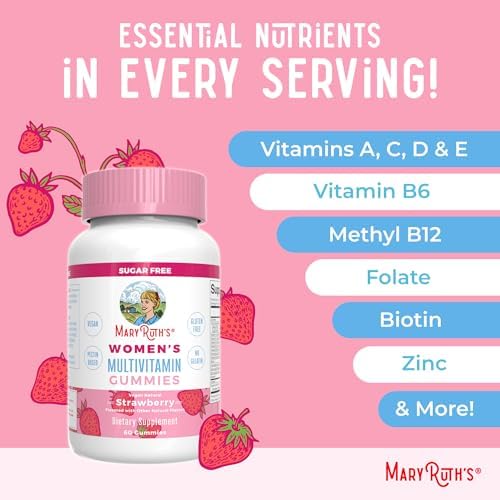 Gomitas Multivitamínicas MaryRuth Organics para Mujeres | Soporte Inmunológico | Salud de la Piel | Sin Azúcar | Veganas | 60 Unidades - imagen 8