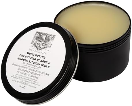 Cera para Tablas de Cortar de Madera - 8 oz - Acondicionador para Bloques de Carnicero y Utensilios de Cocina de Madera - Macy's Place - imagen 1