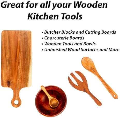 Cera para Tablas de Cortar de Madera - 8 oz - Acondicionador para Bloques de Carnicero y Utensilios de Cocina de Madera - Macy's Place - imagen 2