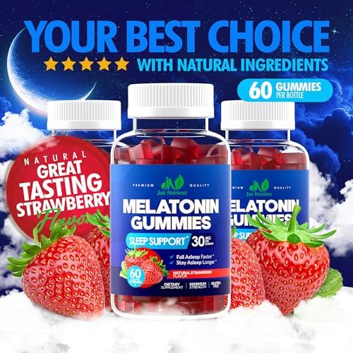 Gomitas de Melatonina 30mg para Adultos (60 Porciones) - Apoyo Máximo para el Sueño, Sin Gluten, Sin Azúcar, 100% Vegetariano, Sabor Fresa - 60 - imagen 4
