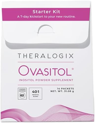 Theralogix Ovasitol Polvo de Inositol – Kit de Inicio de 7 Días | Suplemento Premium de Inositol para Mujeres | Relación 40:1 Myo & D-Chiro Inositol - imagen 1