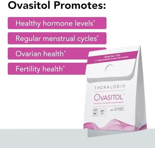Theralogix Ovasitol Polvo de Inositol – Kit de Inicio de 7 Días | Suplemento Premium de Inositol para Mujeres | Relación 40:1 Myo & D-Chiro Inositol - imagen 3