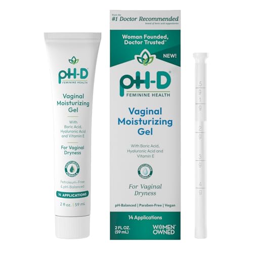 Gel Vaginal Hidratante pH-D con Ácido Bórico, Ácido Hialurónico y Vitamina E para Sequedad Vaginal, Vegano, Sin Parabenos, 14 Aplicaciones, Hecho en - imagen 1