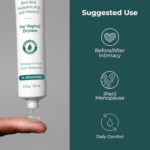 Gel Vaginal Hidratante pH-D con Ácido Bórico, Ácido Hialurónico y Vitamina E para Sequedad Vaginal, Vegano, Sin Parabenos, 14 Aplicaciones, Hecho en - imagen 3