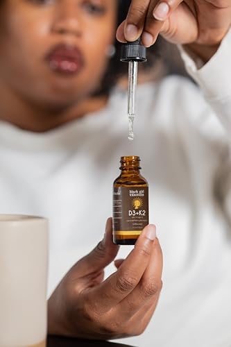 Gotas de Vitamina D3 K2 de Black Girl Vitamins (125mcg cada una) con Omega 3 – Suplemento diario líquido, sabor neutro, vegano (suministro para 30 - imagen 5
