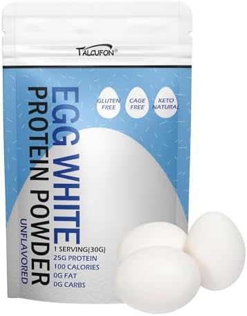 Proteína en Polvo de Clara de Huevo Talcufon 8 Oz Pasteurizada, Sin Aditivos, Alta en Proteínas, Sin Gluten, Ideal para Hornear y Cocinar, Sin Sabor - imagen 1