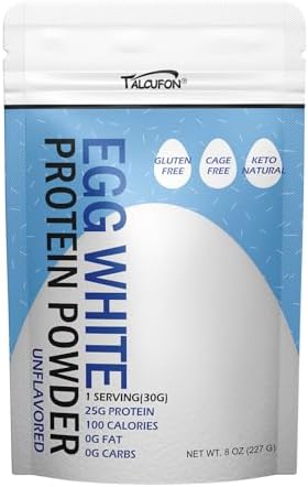 Proteína en Polvo de Clara de Huevo Talcufon 8 Oz Pasteurizada, Sin Aditivos, Alta en Proteínas, Sin Gluten, Ideal para Hornear y Cocinar, Sin Sabor - imagen 2