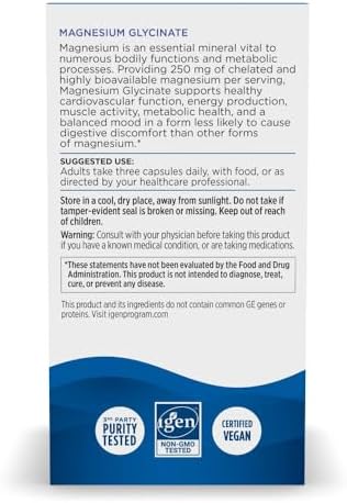 Cápsulas de Magnesio Glicinato Vegetariano Nordic Naturals, Sin Sabor, 90 Contenidos - 250mg por Porción - Soporte Bioavailable para Músculos y - imagen 7