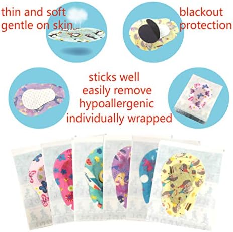 Parche Adhesivo Meowgool para Niños con Ojo Perezoso, 30+3 Parches Adicionales, Vendajes para Ambliopía, 6 Diseños Divertidos para Niñas, 1 Póster de - imagen 2