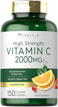Carlyle Vitamina C 2000mg con Rosa Mosqueta | 150 Tabletas | Suplemento Vegetariano, Sin OGM, Libre de Gluten - imagen 1