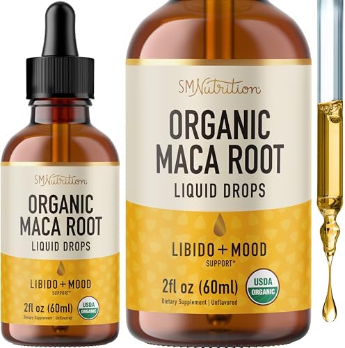 Gotas Líquidas de Raíz de Maca para Energía Orgánica para Hombres y Mujeres | 2 Onzas Líquidas | Apoya el Equilibrio Hormonal, Ánimo, Energía y - imagen 1