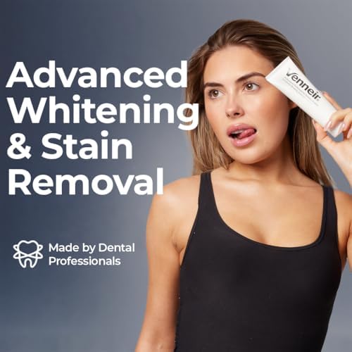 Pasta Dental Profesional Venneir® para Carillas, Implantes, Uniones, Coronas y Dientes Sensibles — Remueve Manchas, Blanquea, Natural, Sin SLS, - imagen 3