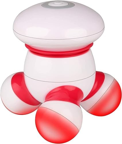 Masajeador de Mano Cotsoco Mini Portátil Vibrante con Luz LED para Alivio de Dolor en Cuerpo, Cabeza, Cuello, Espalda, Piernas y Brazos, a Pilas, - imagen 1