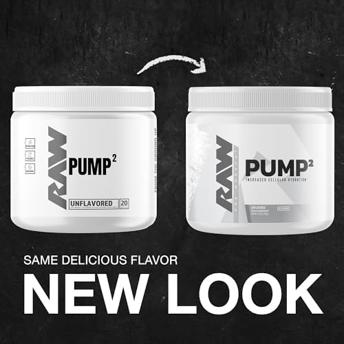 RAW Pump2 Pre Workout | Suplemento Pre Entrenamiento Glicerol Pump, Mejora la Hidratación y Aumenta Energía | Sin Sabor (20 Porciones) - imagen 2
