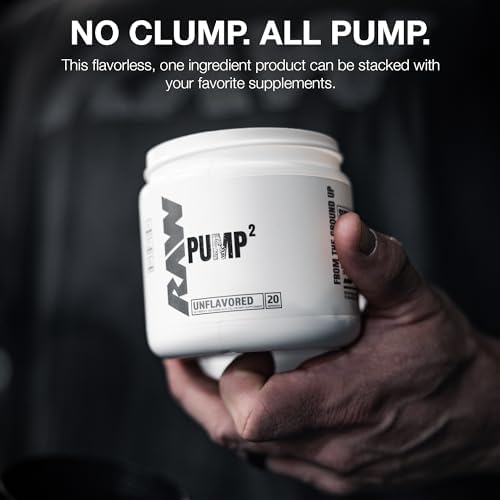 RAW Pump2 Pre Workout | Suplemento Pre Entrenamiento Glicerol Pump, Mejora la Hidratación y Aumenta Energía | Sin Sabor (20 Porciones) - imagen 4