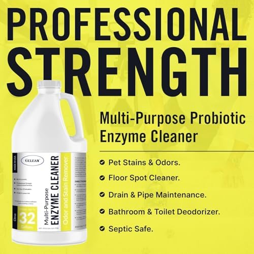 Limpiador Cítrico de Enzimas Probióticas Multiusos, 1/2 Galón (64 oz.) - Eliminador de Manchas y Olores para Mascotas - Concentrado - Profesional y - imagen 2
