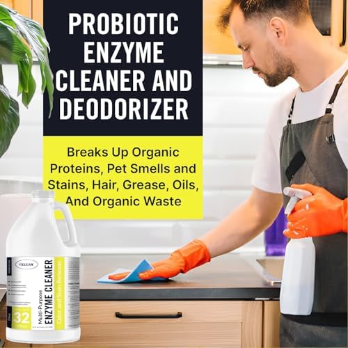 Limpiador Cítrico de Enzimas Probióticas Multiusos, 1/2 Galón (64 oz.) - Eliminador de Manchas y Olores para Mascotas - Concentrado - Profesional y - imagen 4