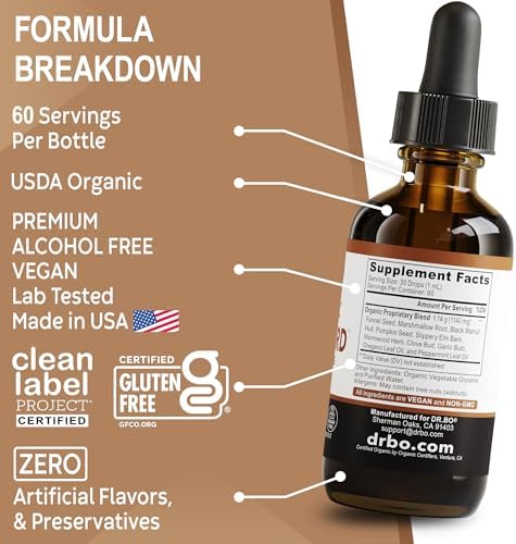 ParaGuard Cleanse Líquido Orgánico Detox - Suplemento Guardián Intestinal para Humanos con Extracto de Nogal Negro, Ajenjo, Clavo y Orégano - - imagen 8