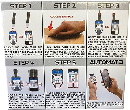 Kit de Prueba Multi-Drogas MobileDetect para Detección de Residuos - Detector Rápido de Superficies - imagen 3