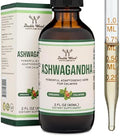 Gotas Orgánicas de Ashwagandha para Alivio del Estrés (1,200mg, 60 Porciones) Tinctura de Ashwagandha para Soporte Adrenal y Manejo de Cortisol - imagen 1